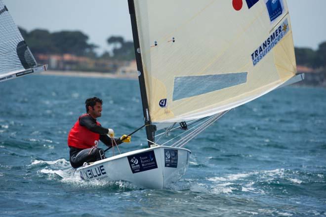 Thomas Le Breton, Finn medal race - 2014 ISAF Sailing World Cup Hyeres © Franck Socha